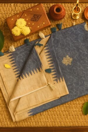 Dual-Tone Embroidery Sarees