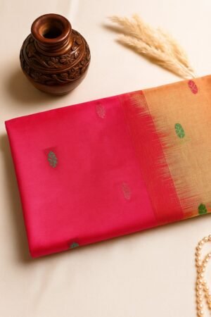 Festive Red & Yellow Dual Tone Saree